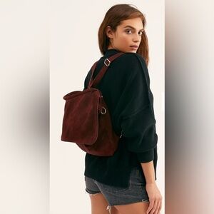 We The Free Paris Convertable Back Pack - Suede Free People